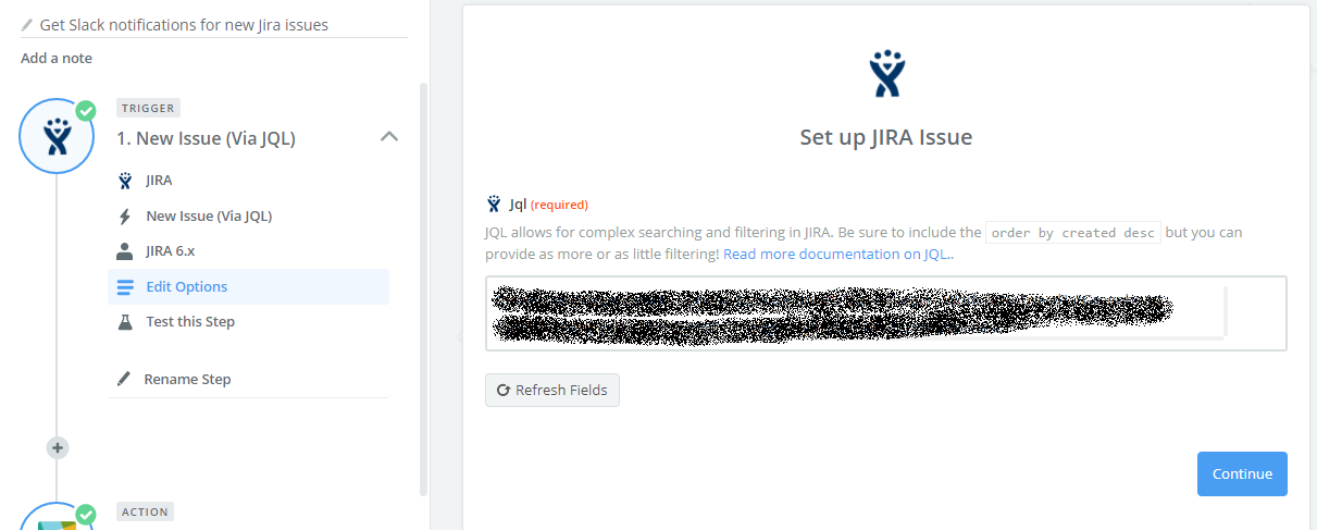 JIRA-Slack Integration: Step 5